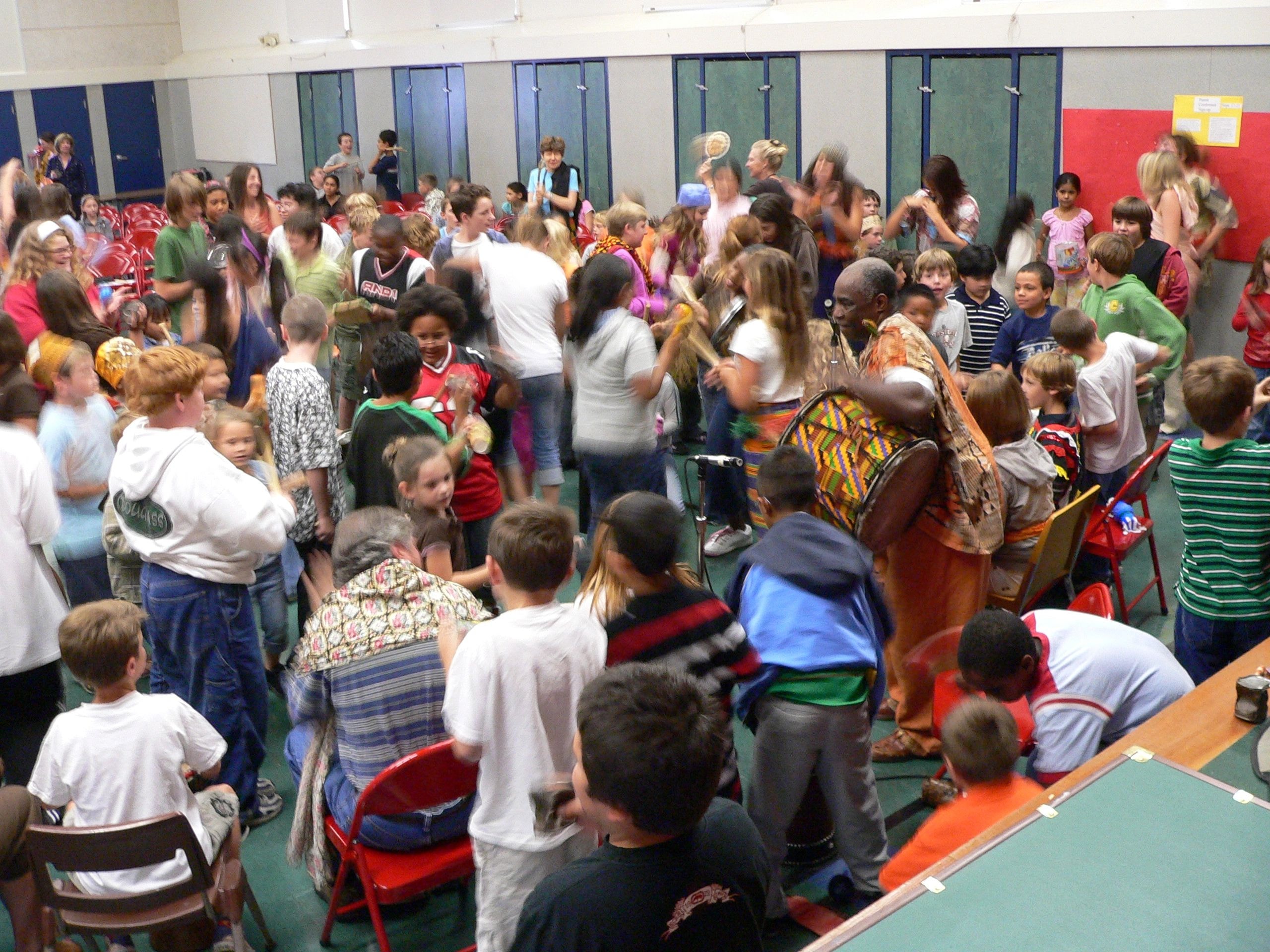 African drumming assembly